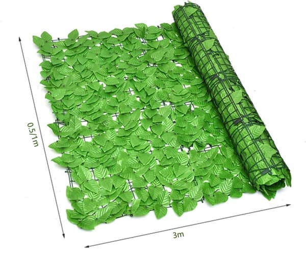 Lollanda keinotekoinen muratti yksityisyysseinä 50/100x300 cm, ulkona tuulensuoja puutarha-aita - UV-kestävä