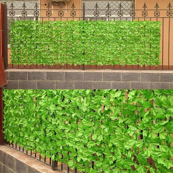 Lollanda keinotekoinen muratti yksityisyysseinä 50/100x300 cm, ulkona tuulensuoja puutarha-aita - UV-kestävä
