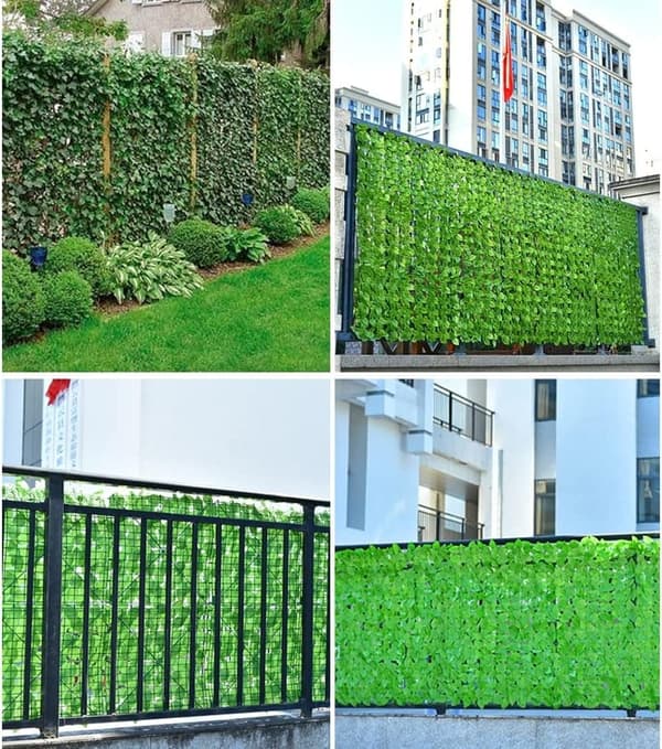 Lollanda keinotekoinen muratti yksityisyysseinä 50/100x300 cm, ulkona tuulensuoja puutarha-aita - UV-kestävä