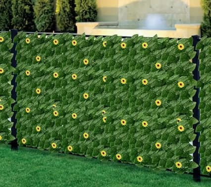 Lollanda keinotekoinen muratti yksityisyysseinä 50/100x300 cm, ulkona tuulensuoja puutarha-aita - UV-kestävä