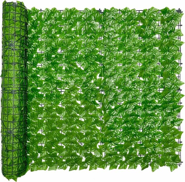 Lollanda keinotekoinen muratti yksityisyysseinä 50/100x300 cm, ulkona tuulensuoja puutarha-aita - UV-kestävä
