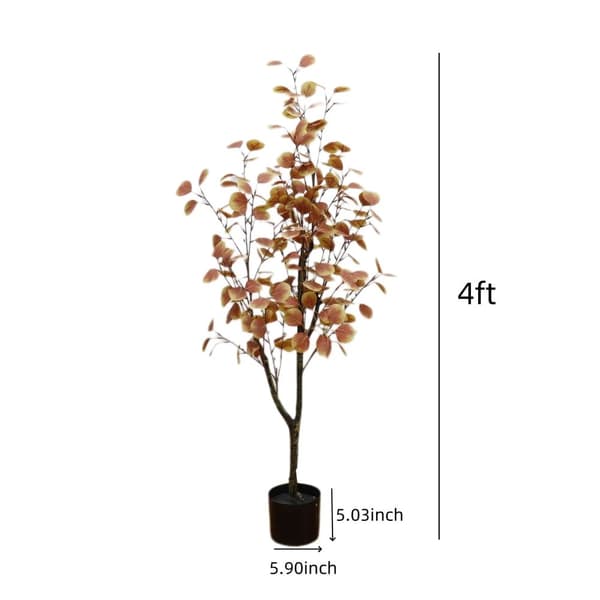 Tekokasvi Eukalyptus, 4 jalkaa korkea, kestävä PE-materiaali,120 cm