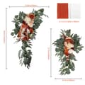 Miniatyrbild 2 av 2: Artificiell Bröllopsbåge Blomsterkit, Elegant Blomsterdesign, Mångsidiga Draperier,4p Set TypD