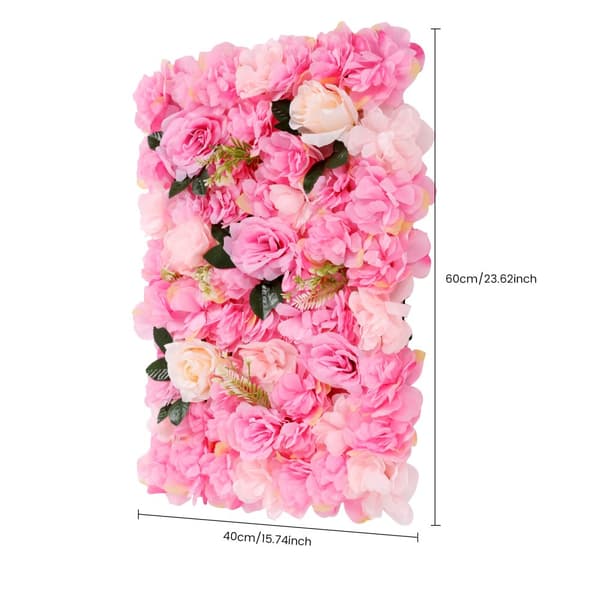 Kunstig Blomster Væg, Realistisk Silke Design, Perfekt til Fester og Begivenheder,MULTI