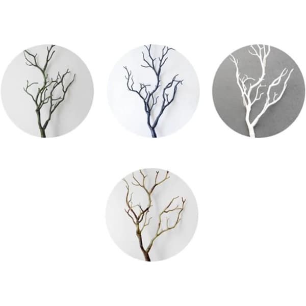 Konstgjorda Trädgrenar, 3-pack, Icke-vävt Material,Grön, 3st
