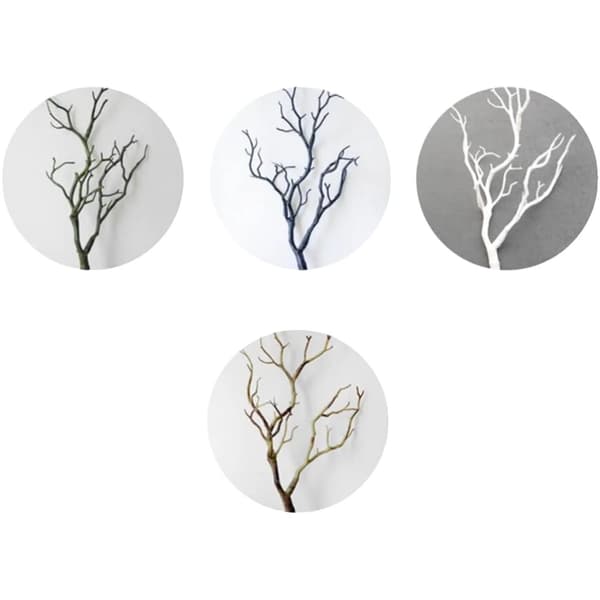 Konstgjorda Trädgrenar, 3-pack, Icke-vävt Material,Grön, 3st