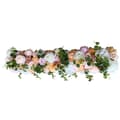 Miniatyrbillede 2 af 2: Kunstig Blomster Vinstok, Pink Hvid Farve, Ideel til Bryllupsdekoration,Lyserød Hvid