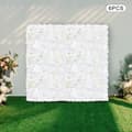 Miniatyrbillede 3 af 4: Kunstig Blomster Vægpanel, Sæt af 6, Indendørs/Udendørs Brug, Realistiske Hortensiaer, Dahliaer og Pæoner