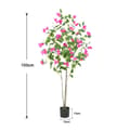 Miniatyrbillede 2 af 2: Kunstig Bougainvillea Træ, Livagtige Silke Blade, Perfekt til Hjemmedekoration,1,5m