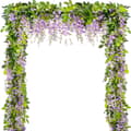 Miniatyrbillede 1 af 2: Wisteria Krans, 2 Meter Længde, Miljøvenligt Materiale,Lilla