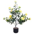Pikkukuva 1 / 2: Tekokamelia-kasvit, 90 cm korkeus, muovimateriaali, bonsai-tyyli,Keltainen Kukka