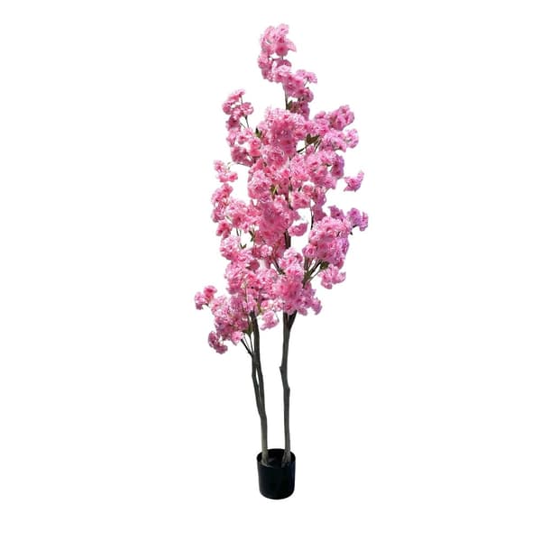 Kunstig Kirsebærblomsttræ, Gulvplacering, Egnet til Udendørs Brug,180cm