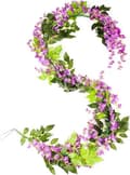 Pikkukuva 6 / 7: Lollanda keinotekoinen murattiseppele jäljitelmäkukkaseppele, joka sopii kotiin, puutarhaan, ulkoiluun ja häihin