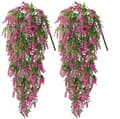 Miniatyrbillede 1 af 7: Lollanda Kunstige VedHæng Blomster 2-pak, Vedbend Guirlande, Kunstige Blomsterguirlander - DIY Hængende Planter, 70 cm