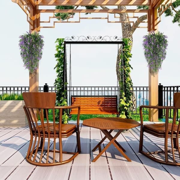 Lollanda Kunstige VedHæng Blomster 2-pak, Vedbend Guirlande, Kunstige Blomsterguirlander - DIY Hængende Planter, 70 cm
