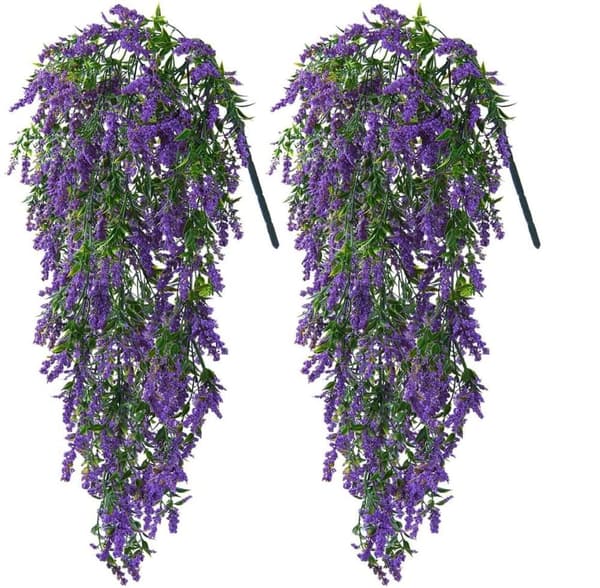 Lollanda Kunstige VedHæng Blomster 2-pak, Vedbend Guirlande, Kunstige Blomsterguirlander - DIY Hængende Planter, 70 cm
