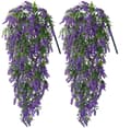 Miniatyrbillede 1 af 4: Lollanda Kunstige VedHæng Blomster 2-pak, Vedbend Guirlande, Kunstige Blomsterguirlander - DIY Hængende Planter, 70 cm