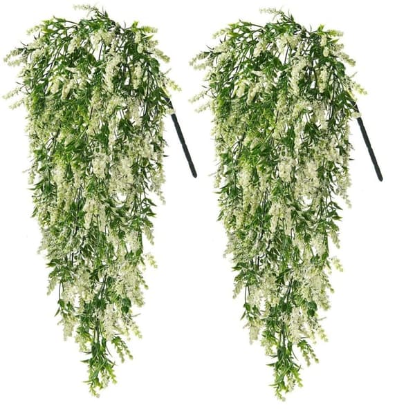 Lollanda Kunstige VedHæng Blomster 2-pak, Vedbend Guirlande, Kunstige Blomsterguirlander - DIY Hængende Planter, 70 cm