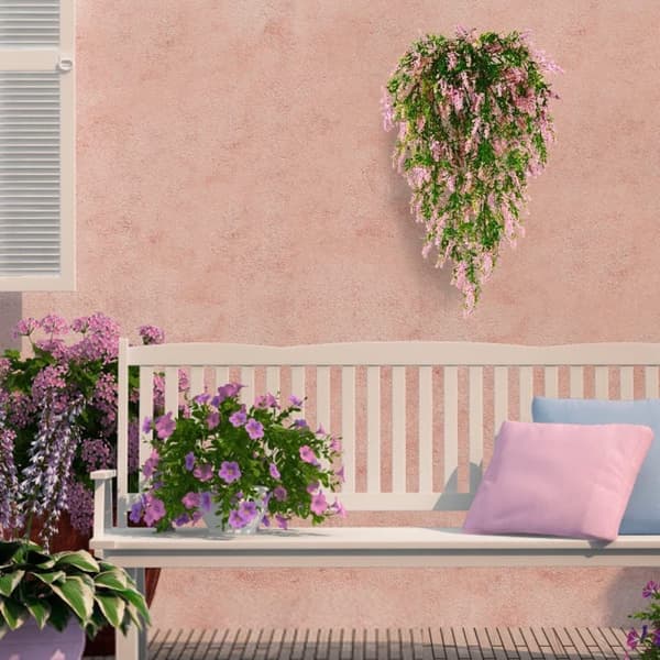 Lollanda Kunstige VedHæng Blomster 2-pak, Vedbend Guirlande, Kunstige Blomsterguirlander - DIY Hængende Planter, 70 cm
