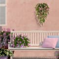 Miniatyrbillede 3 af 4: Lollanda Kunstige VedHæng Blomster 2-pak, Vedbend Guirlande, Kunstige Blomsterguirlander - DIY Hængende Planter, 70 cm