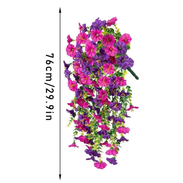 Moorle 4-pak Hængende Morgenfrue, Kunstige Vedhæng Blomster - Home Decor, 76 cm