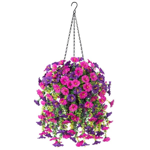 Moorle 4-pak Hængende Morgenfrue, Kunstige Vedhæng Blomster - Home Decor, 76 cm
