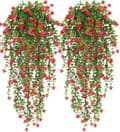 Pikkukuva 1 / 9: Lollanda 2-pakkaus riippuvat tekoköynnökset, 76 cm, UV-kestävä, ympäristöystävällinen, realistinen sisä- ja ulkokoristeluun