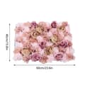 Miniatyrbillede 2 af 4: Livagtig Kunstig Blomster Vægpanel, Håndlavet Silke Stof, Genanvendelig