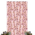 Miniatyrbillede 1 af 4: Livagtig Kunstig Blomster Vægpanel, Håndlavet Silke Stof, Genanvendelig