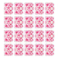 Miniatyrbild 1 av 2: Konstgjorda blomväggspaneler, silke och plast, 20 st 60x40 cm,Rosa
