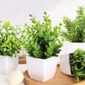 Miniatyrbillede 4 af 9: Moorle 4-pak kunstige planter med potter – små kunstige planter til borddekoration, hjem og arbejdsplads