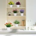 Miniatyrbild 9 av 10: Lollanda 6-Pack Konstgjorda Växter i Kruka – Mini Blommor för Hem- och Kontorsdekoration