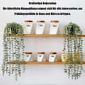 Miniatyrbild 3 av 7: Lollanda Konstväxt med Blomkruka – 1 St Konstgjord Växt (60 cm), Kan Hängas Upp