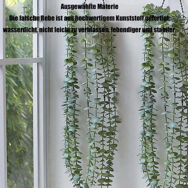 Lollanda Konstväxt med Blomkruka – 1 St Konstgjord Växt (60 cm), Kan Hängas Upp