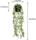 Miniatyrbild 2 av 7: Lollanda Konstväxt med Blomkruka – 1 St Konstgjord Växt (60 cm), Kan Hängas Upp