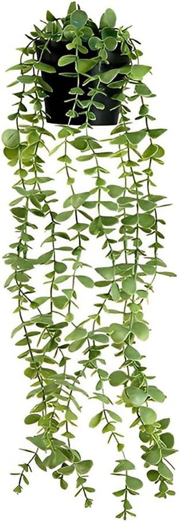 Lollanda Konstväxt med Blomkruka – 1 St Konstgjord Växt (60 cm), Kan Hängas Upp