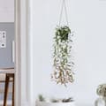 Miniatyrbild 4 av 4: Lollanda Konstväxt med Blomkruka – 1 St Konstgjord Växt (60 cm), Kan Hängas Upp