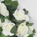 Miniatyrbild 4 av 9: Lollanda Konstgjord rosenväxt och grön växtdekoration – Rosgirlang med blad, realistisk blomdekoration för hem och trädgård