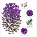 Miniatyrbild 4 av 6: Lollanda 2-pack Konstgjorda Hängblommor 75 cm, Hängande Konstgjord Morning - UV-resistenta, Naturtrogna För Trädgård & Heminredning