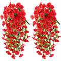 Miniatyrbild 1 av 4: Lollanda 2-pack Konstgjorda Hängblommor 75 cm, Hängande Konstgjord Morning - UV-resistenta, Naturtrogna För Trädgård & Heminredning