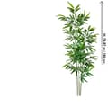 Miniatyrbillede 1 af 2: Kunstigt Bambus, Naturlig Grøn Foliage, Gulvplacering, Alsidig Dekoration,1.8m bambus