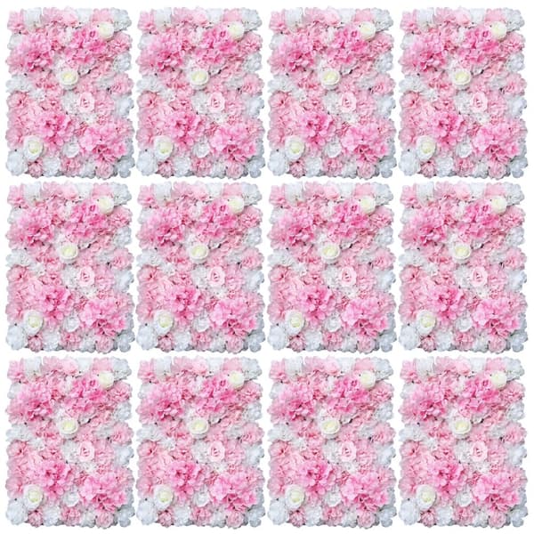 Kunstig Blomster Væg, Rosen, Blomster Dekor,Lyserød