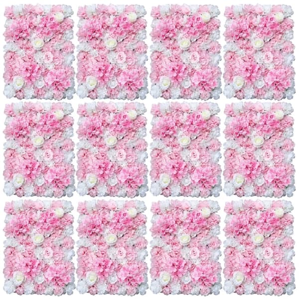 Kunstig Blomster Væg, Rosen, Blomster Dekor,Lyserød