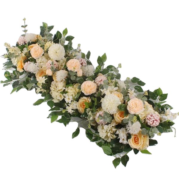DIY Bryllupsblomster Vægdekoration, Silkemateriale, 1 stk Pakke,A1, 100cm