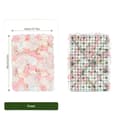 Miniatyrbillede 1 af 2: Kunstig Blomster Vægpanel, Silkemateriale, 12 Paneler, Elegant Design,Lyserød