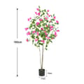 Miniatyrbillede 2 af 2: Bougainvillea Kunstigt Træ, Tørret Blomster Materiale, Gulvplacering, Alsidig Brug,180cm