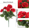 Miniatyrbillede 2 af 6: OBOSOE 24-pak kunstige pelargonier, UV-resistente falske blomster udendørs planter indretning