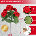 Miniatyrbillede 2 af 8: OBOSOE 24-pak kunstige pelargonier, UV-resistente falske blomster udendørs planter indretning