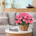 Miniatyrbillede 3 af 7: OBOSOE 24-pak kunstige pelargonier, UV-resistente falske blomster udendørs planter indretning