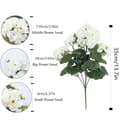 Miniatyrbillede 2 af 7: OBOSOE 24-pak kunstige pelargonier, UV-resistente falske blomster udendørs planter indretning